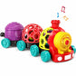 Wanonoo Baby Toy Train, Infant Soft Cars Toy for 6-12 Month Boy Gifts, Musical Train Toy for Toddlers 1-3, Sensory Ball Rattles 