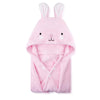 Romasa Toddler Hooded Bath Towel Ultra Soft Towel Highly Absorbent Bathrobe Blanket For Boys Girls- 27.5' X 55'(Pink Rabbit-Sh