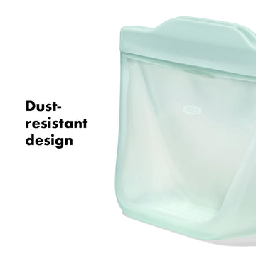 Oxo Tot Silicone Reusable Bags - 2 Piece Cup Set - Opal And Dusk