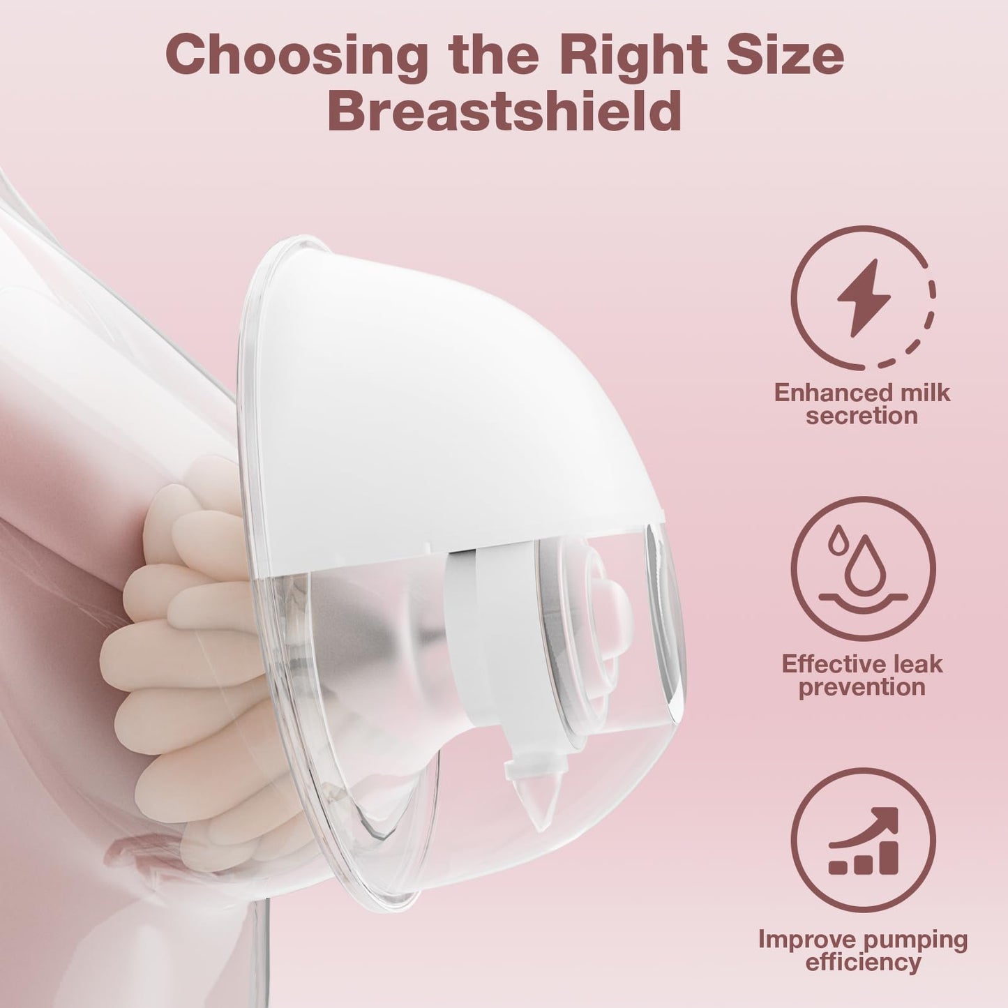 Upgrade Breast Pump Flange Inserts 15/17/19/21Mm For Most 24Mm Flange/Shield, 8Pcs Softer Silicone Flange Sizing Kit Compatible