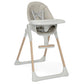 Delta Children Duet 2-in-1 High Chair and Infant Seat - Dishwasher Safe Meal Tray - FSC-Certified Wood, Taupe