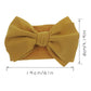 Kidocheese Hairband - Soft Nylon Hairbands With Bows For Baby Girl, 5 Count (Pack Of 1), Different Solid Colors, Adjustable Size