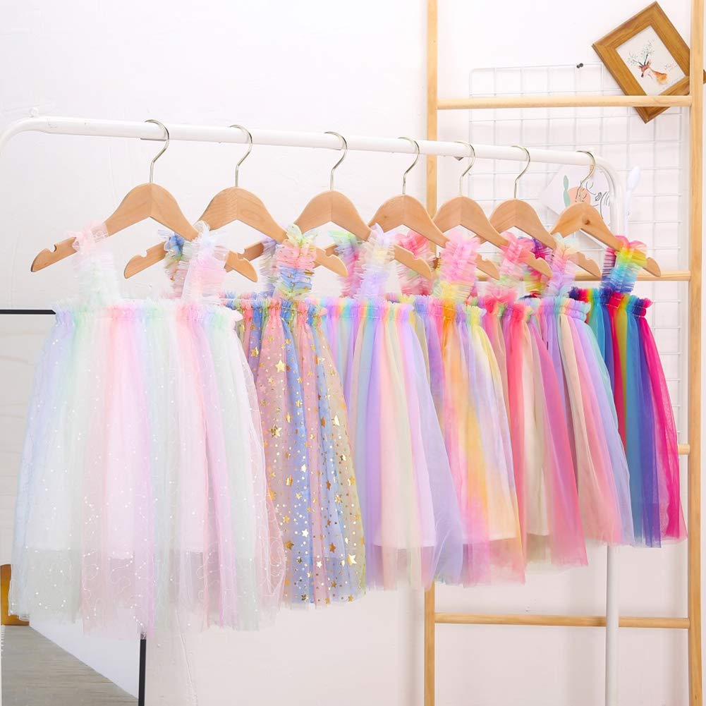 Bgfks Layered Tulle Tutu Dress For Toddler Girls,Baby Girl Rainbow Tutu Princess Skirt Set With Flower Headband.(Purple Rainbow,