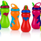 Nuby Flip-It Top Gator Grip Plastic Sipper, 15 Ounce, Colors May Vary