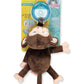 Nuby Natural Flex Cherry Pacifier with Snoozie Combo Set, Monkey, 0-6 Months