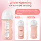 Minmunjiu 3 Pack Silicone Sleeves For Philips Avent Natural Glass Baby Bottles, Anti Breakage Baby Bottle Holder For Baby Girls,