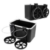 MSA Car Armrest Storage Box with Foldable Cup Holders, Universal Car Console Organizer with Tissue Storage, Mobile Phone Holder 