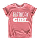 Birthday Girl Shirt Girls Birthday Tee Outfit Toddler Baby 1St 2Nd 3Rd 4Th 5Th 6Th 7Th (White On Mauve, 2 Years)