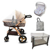 Baby Mosquito Net For Stroller With Storage Bag, Stroller Netting Mosquito With Organizer For Cribs, Infant Car Seat Insect Mesh