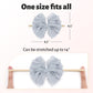 Lanmerry Baby Girls Stretchy Soft Knot Headbands With Hair Bows Newborn Toddler Hairbands Infant Toddlers Kids Hair Accessories