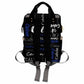 Artsadd Personalized Diaper Bag With Name, Customized Black And Blue Monogram Nappy Backpack With Thermal Pockets Multi-Function