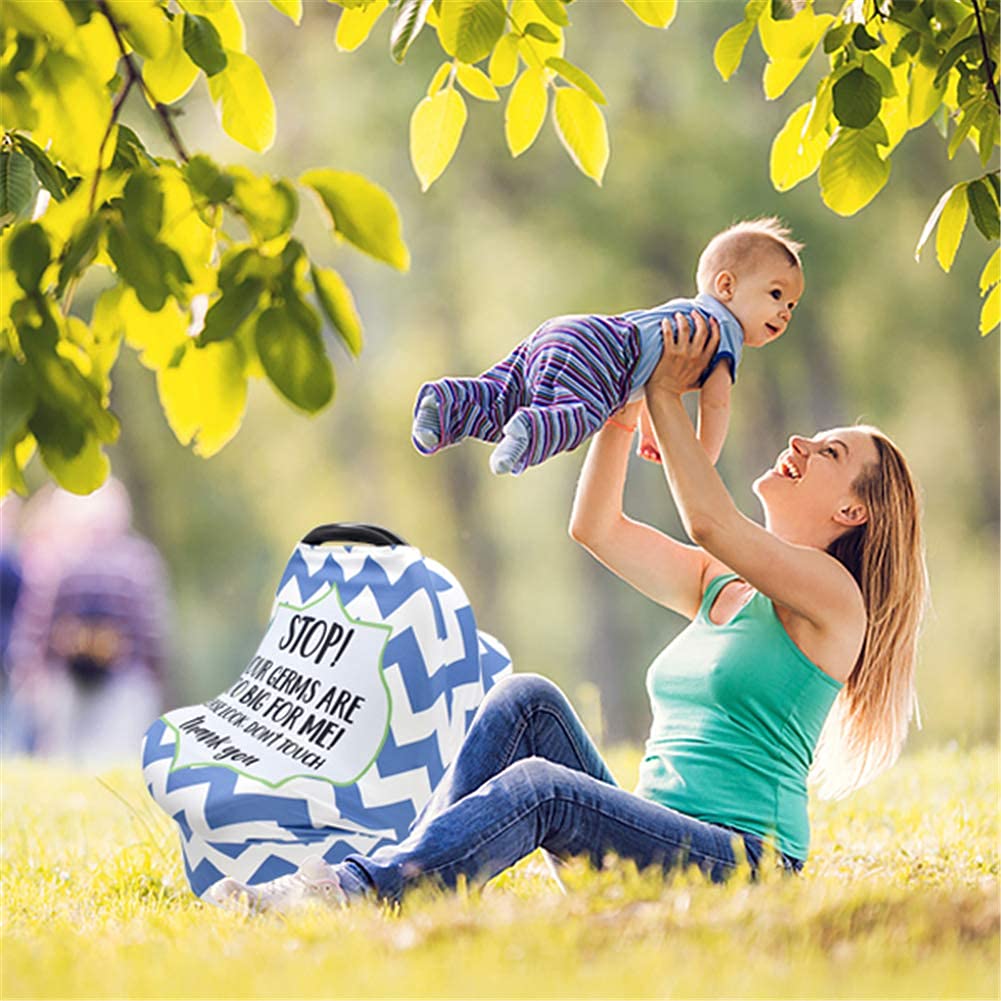 Metplus Stretchy Infant Car Seat Canopy, Metplus Baby Carseat Cover, Soft Nursing Breastfeeding Cover, Multi Use Newborn Carrier