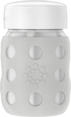 Lifefactory 8-Ounce Stainless-Steel Vacuum-Insulated Wide-Neck Baby Bottle With Stage 2 Nipple, Stone Gray (Ls2211Wcg4)