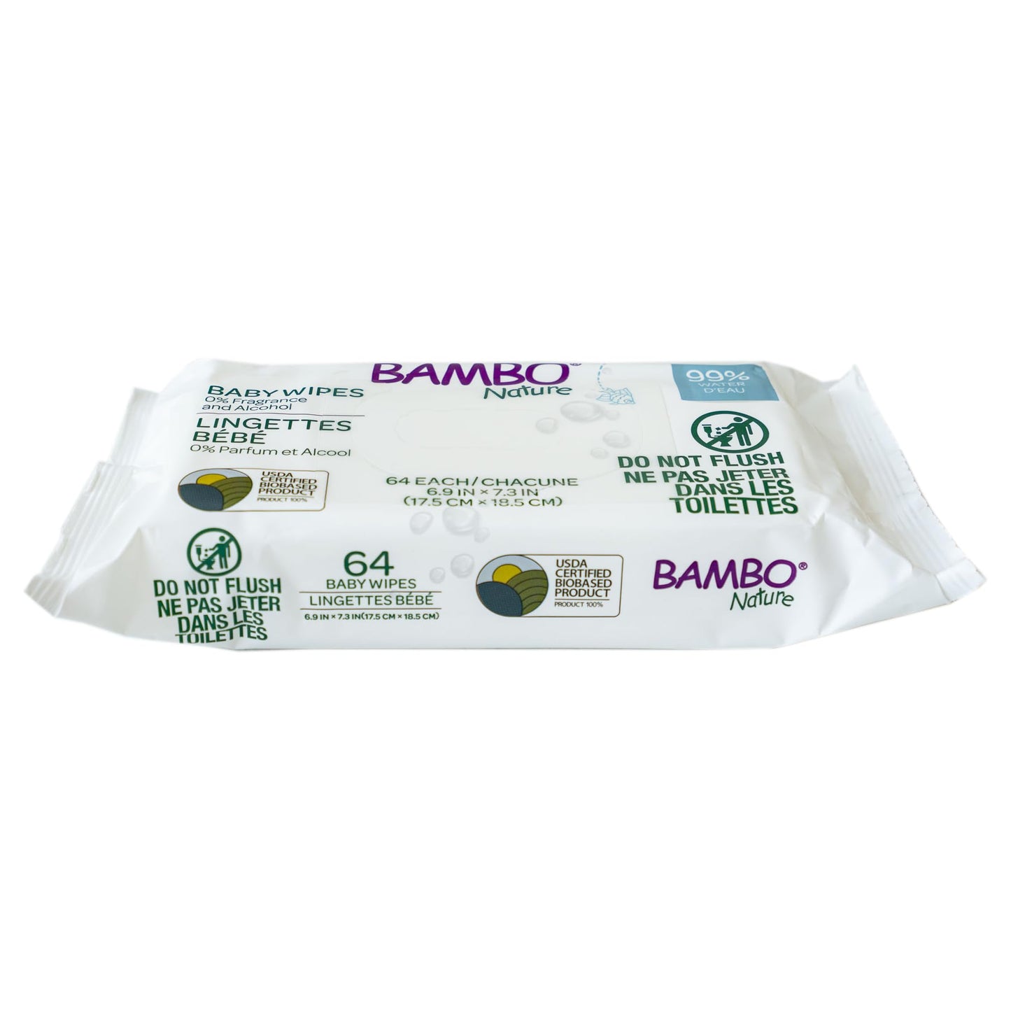 Bambo Nature Usda Certified Biobased Baby Wipes 768 Count