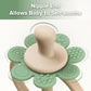 haakaa Silicone Baby Teething Toys,Nipple-Shaped End for Gum Massage,360 Baby Toothbrush Head for Self-Brushing Training,Easy to