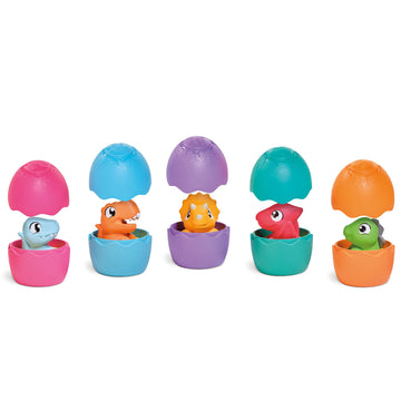 Toomies Jurassic World Spin & Hatch Dino Eggs - Dinosaur Toys for Developmental Play - 12m+