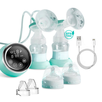 Smart Mommy Electric Breast Pump, High-Definition Lcd- Portable Breast Pump, Backflow Design, 2 Modes Pumps And 9 Levels- Extrac