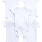 Carters Basic White 5 Pack Bodysuits (3 MONTH)