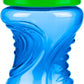 Nuby No Spill Easy Grip Trainer Cup 10 Oz (Pack Of 2, Blue/Green)