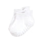 Hudson Baby Unisex Baby Non-Skid No-Show Socks, White, 2-4 Toddler Us