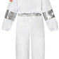 Koatobbor Kids Nasa Astronaut Costumes America Spacesuit For Boys Girls Space Jumpsuit Halloween Dress Up White 5-7 Years