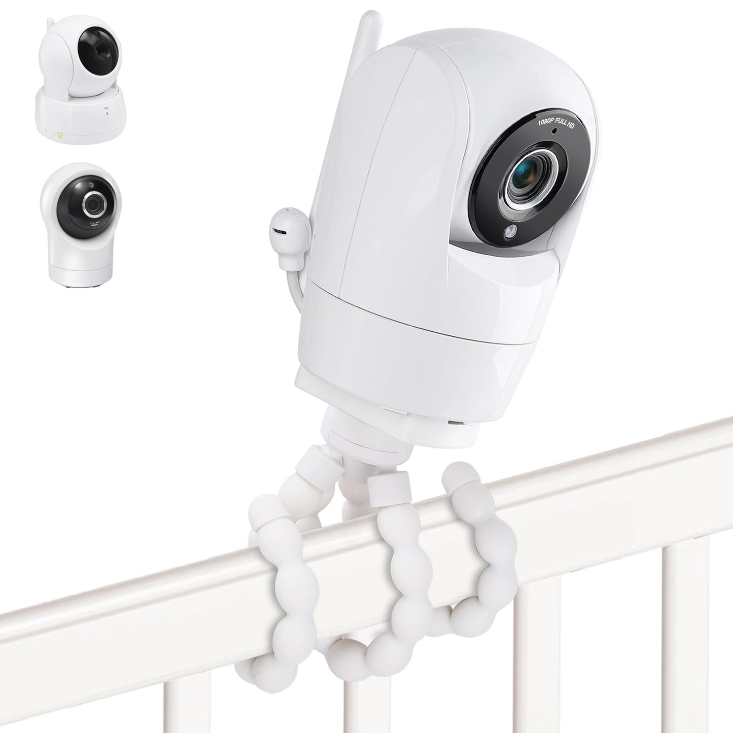 Adjustable Baby Monitor Mount For Vtech Vm901/Vm924/Vm928/Vm923/Rm7764/Rm5764/Rm5754 Baby Monitor, Flexible Tripod Holder For Cr