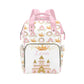 Noverbibi Custom Diaper Bag Backpack with Name Personalized Princess Crown Nappy Bag for Mommy Mother's Day Gift Customized Adju