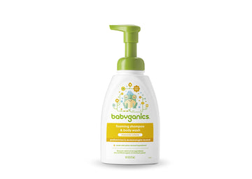 Babyganics Baby Shampoo + Body Wash Pump Bottle, Chamomile Verbena, Non-Allergenic And Tear-Free, 16 Fl Oz, Packaging May Vary