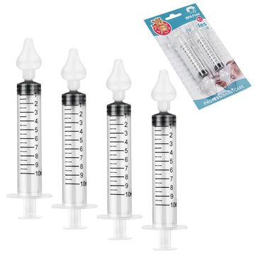 Baby Nasal Aspirator, 4Pcs Nasal Irrigator For Baby, Portable Infant Nose Cleaner, Professional Baby Nasal Irrigator, For Newbor