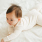 Vaenait Baby Toddler Boys Girls Solid Footie Pajama Cozy Modal Creamwhite 24M