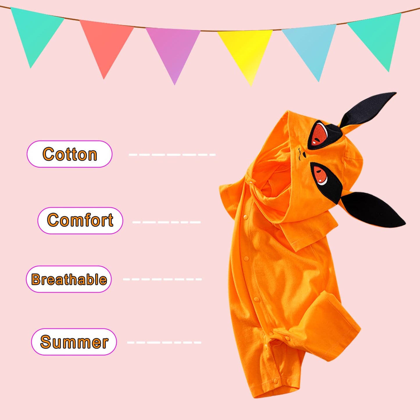 Relabtaby Summer Baby Boy Girl Romper Cute Newborn Anime Onesie Short Sleeve Toddler Halloween Cosplay Jumpsuit Outfit Clothes