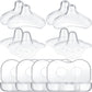 Nuanchu 8 Pcs Nipple Shields For Nursing Newborn Breastfeeding 20 Mm 15 Mm Nipple Shield Bulk Silicone Protector With Clear Carr