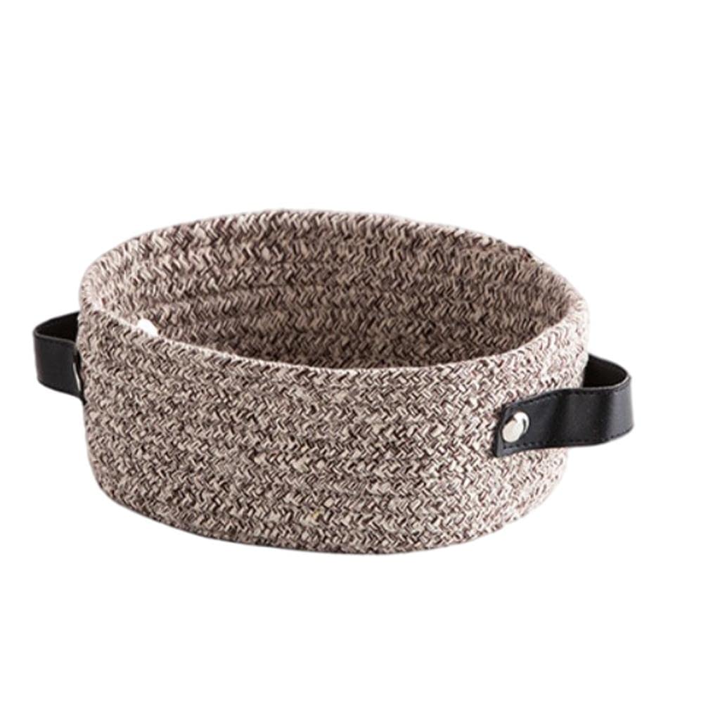 LR Decor Hand Woven Storage Basket Home Decor Kids Toy Organize Basket for Bathroom Coffee