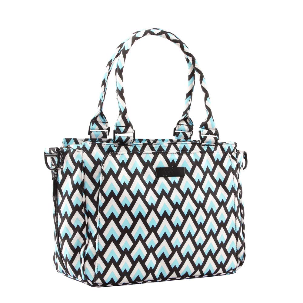 Jujube Be Classy Structured Multi-Functional Diaper Bag/Purse, Onyx Collection - Black Diamond