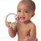 Itzy Ritzy Silicone Teether with Rattle; Rattle Teether Features Rattle Sound, Two Silicone Teething Rings and Raised Texture to