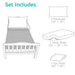 Biloban 3-Piece Toddler Sheet Set For Girl, Toddler Bedding Set Microfiber Includes Crib Mattress Sheet, Flat Sheet And Envelope