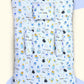 Infans Mini Baby Sleeping Mattress Set Cotton With Bolsters & Pillow, For 012 Month NewbornsUnisex (Panda Blue)