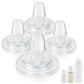Sippy Spout Nipples for Pigeon PPSU&PP Nursing Baby Bottle and Glass Baby Bottles,Soft Silicone Sippy Cup Nipples,Leak-Proof,Var