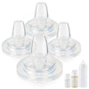 Sippy Spout Nipples for Pigeon PPSU&PP Nursing Baby Bottle and Glass Baby Bottles,Soft Silicone Sippy Cup Nipples,Leak-Proof,Var