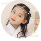 Cntqiang Chinese Style Children'S Tassel Forehead Head Chain Sweet Retro Flower Hairpin Princess Hanfu Accessories Hair Clips He