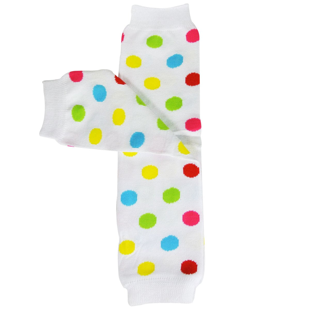 Allydrew 3 Pack Leg Warmers In Various Styles For Babies And Toddlers, Rainbow Stripes & Dots