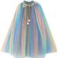 Fkkfyy Girl Cape Cloak Dresses Coat Matching Princess Wedding Birthday Party Halloween Star Sequins Summer Cape Cloaks Costumes