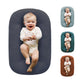 Loevin Baby Lounger for Newborn,Baby Play Mat Soft Cotton Breathable for Playtime & Awake-Time,Flat Babies Essentials Gifts 0-12