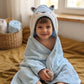 Butterthief Hooded Baby Wrapper Cum Baby Bath Towel  Super Soft Fur Newborn Baby Blanket, Infant Swaddle Wrap & Kids Bath Towel