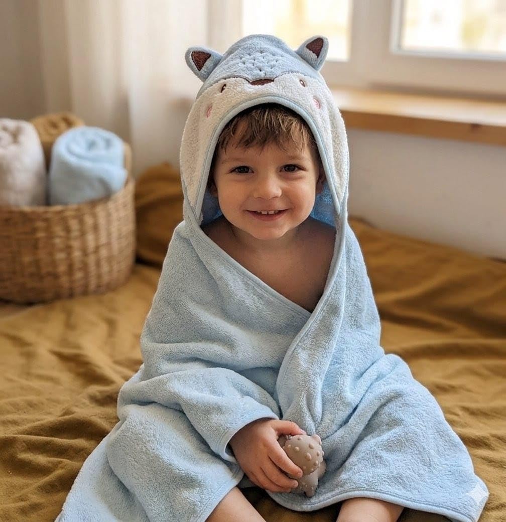 Butterthief Hooded Baby Wrapper Cum Baby Bath Towel  Super Soft Fur Newborn Baby Blanket, Infant Swaddle Wrap & Kids Bath Towel