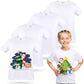 5 Pieces Toddler Blank Sublimation T-Shirt Modal Crew Neck Short Sleeve T-Shirt for Kids Baby Children Youth Tye Dying (5T) Whit