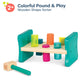 B. toys - Wooden Shape Sorter - Pounding Bench For Shape Sorting - 6 Pegs & Toy Hammer - Classic Toys For Toddlers, Kids - 2 Yea