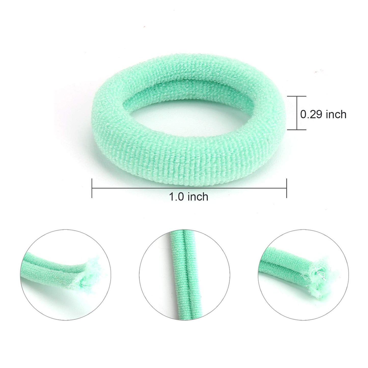 Baoli 200Pcs Cotton Baby Hair Ties - Mini Seamless Toddler Hair Bands - Soft Hair Elastics Ponytail Holders For Kids Toddlers Gi