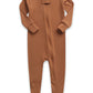 Vaenait Baby Toddler Boys Girls Solid Footie Pajama Cozy Modal Brown 12M