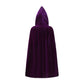 Knelor Kids Hooded Velvet Cloak Robe Halloween Cosutme Cape Fancy Cosplay Costumes 3 To 16 Years (S/Age 3-4, Purple)